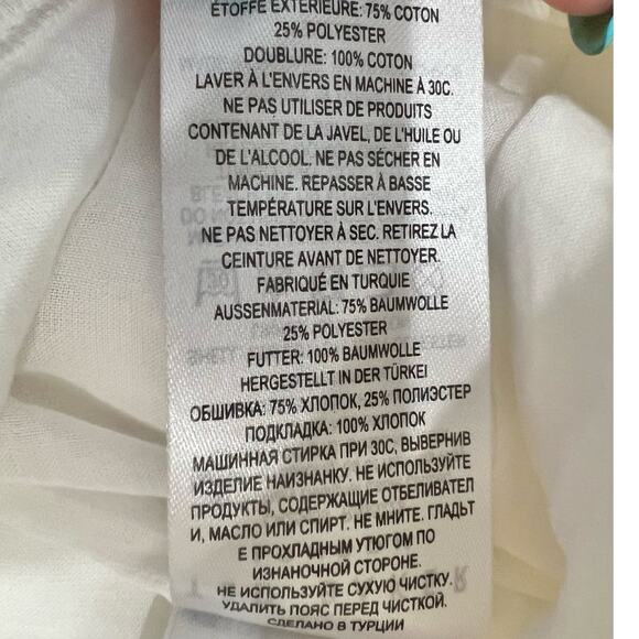 Ted Baker White Suzet Tailored Belted High Waist Eyelet Shorts Size 6 NEW no Tag - Picture 6 of 10